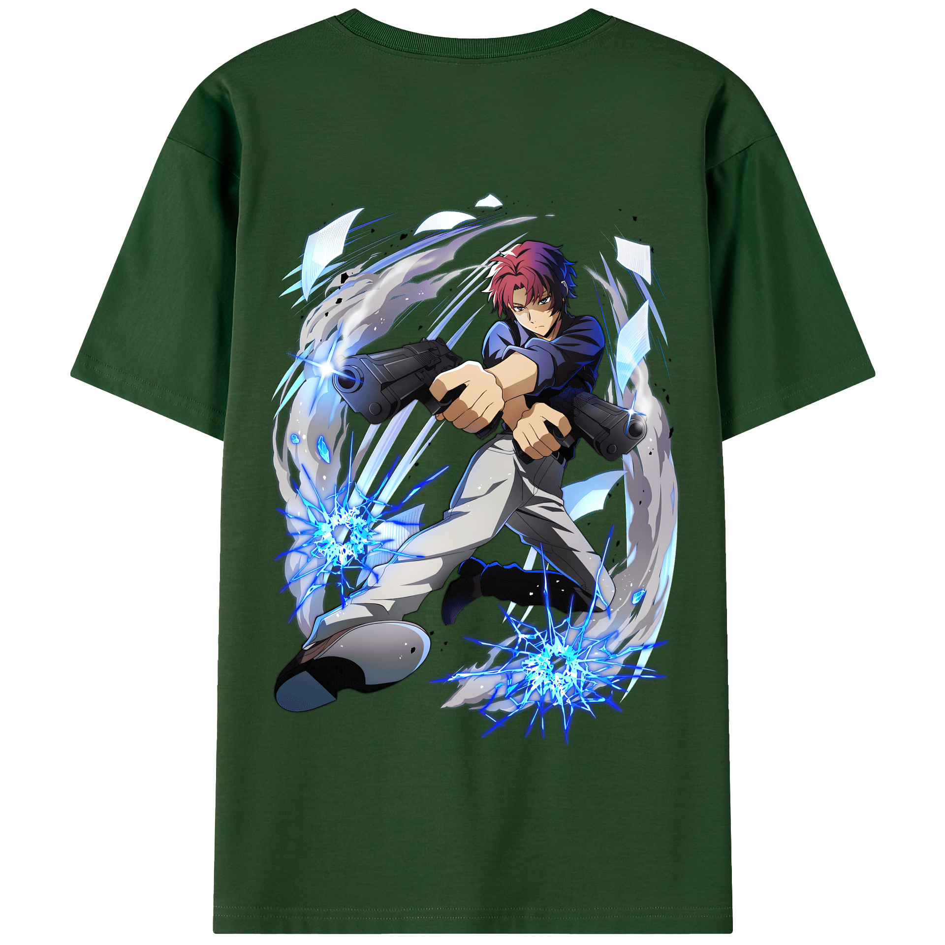 （画像用） 文豪ストレイドッグス Bungo Stray Dogs 綿100％半袖Tシャツ（背面プリント）